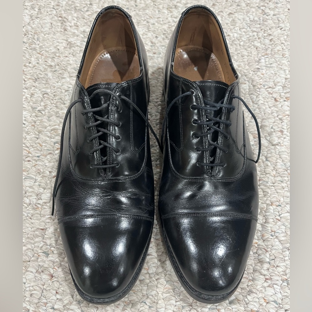 Johnston & Murphy Black Leather Shoes Size 10